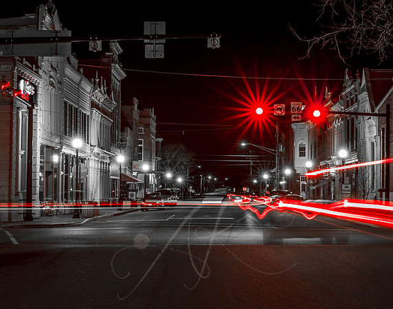 Stop Here (B&W)