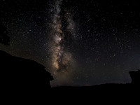 Milky Way at Monkey Face Rock
