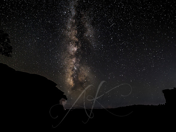 Milky Way at Monkey Face Rock